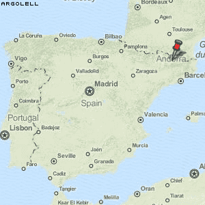 Argolell Karte Spanien
