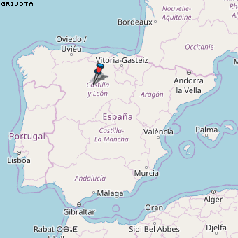 Grijota Karte Spanien