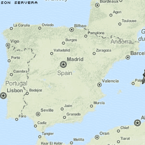 Son Servera Karte Spanien