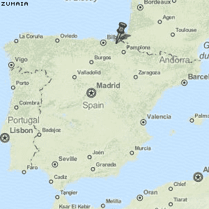 Zumaia Karte Spanien