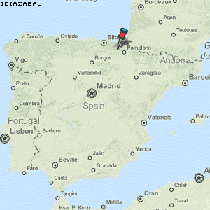 Idiazabal Karte Spanien
