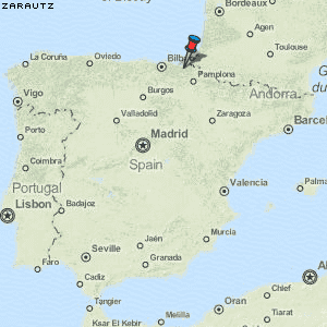 Zarautz Karte Spanien