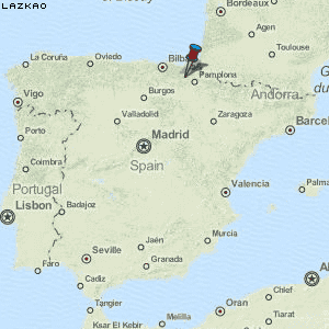 Lazkao Karte Spanien