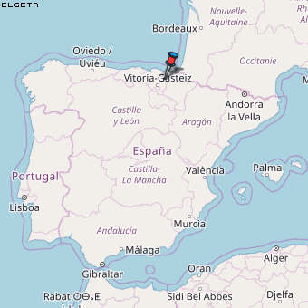 Elgeta Karte Spanien