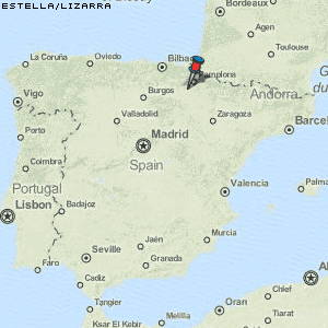 Estella/Lizarra Karte Spanien