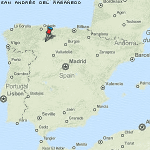 San Andrés del Rabanedo Karte Spanien