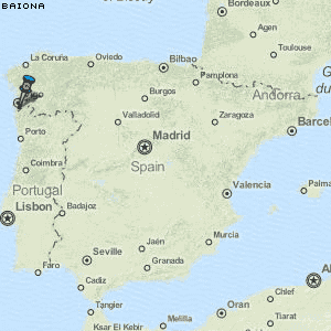 Baiona Karte Spanien