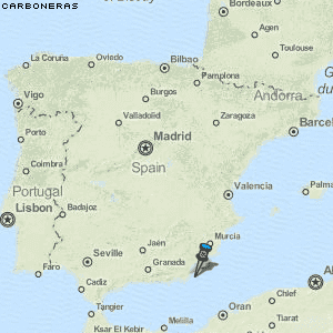 Carboneras Karte Spanien