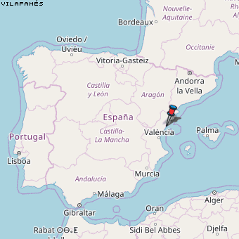 Vilafamés Karte Spanien