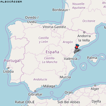 Albocàsser Karte Spanien