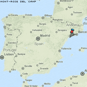 Mont-roig del Camp Karte Spanien