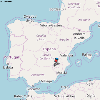 Riópar Karte Spanien