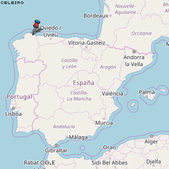Celeiro Karte Spanien