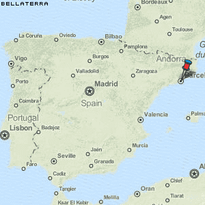 Bellaterra Karte Spanien