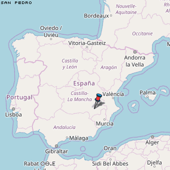 San Pedro Karte Spanien