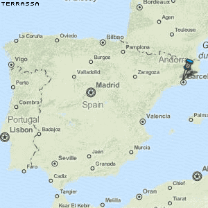 Terrassa Karte Spanien