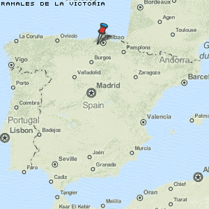 Ramales de la Victoria Karte Spanien
