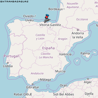 Entrambasaguas Karte Spanien