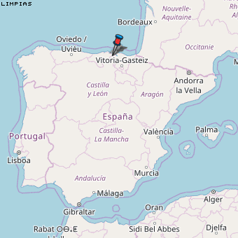 Limpias Karte Spanien