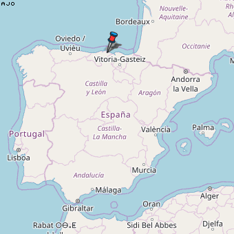 Ajo Karte Spanien