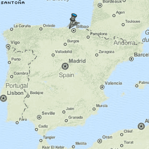 Santoña Karte Spanien