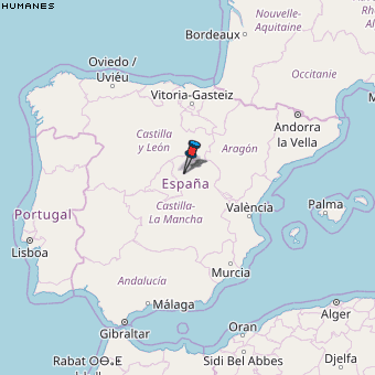 Humanes Karte Spanien