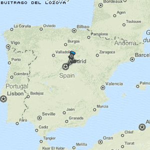 Buitrago del Lozoya Karte Spanien
