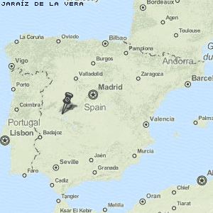 Jaraíz de la Vera Karte Spanien