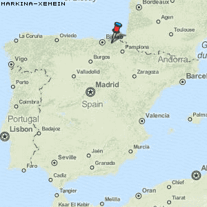 Markina-Xemein Karte Spanien