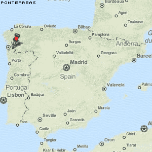 Ponteareas Karte Spanien