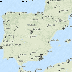 Huércal de Almería Karte Spanien