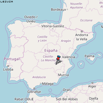 Lezuza Karte Spanien