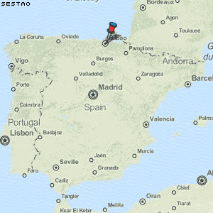 Sestao Karte Spanien