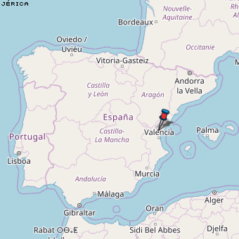 Jérica Karte Spanien