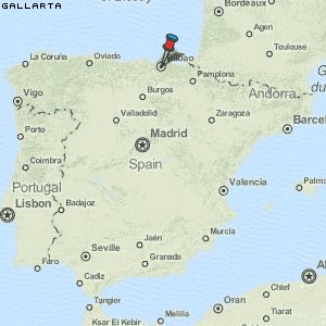Gallarta Karte Spanien