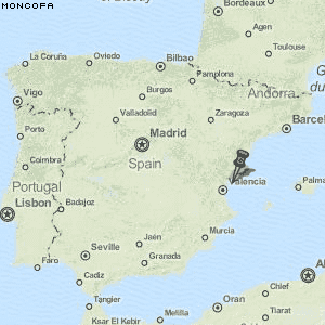 Moncofa Karte Spanien