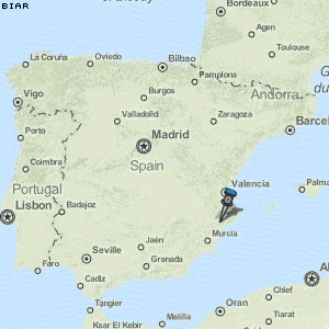 Biar Karte Spanien
