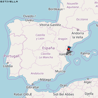 Estivella Karte Spanien