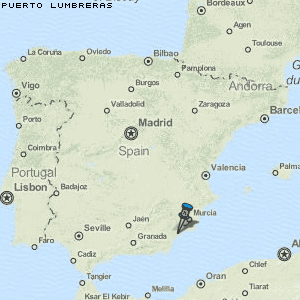 Puerto Lumbreras Karte Spanien