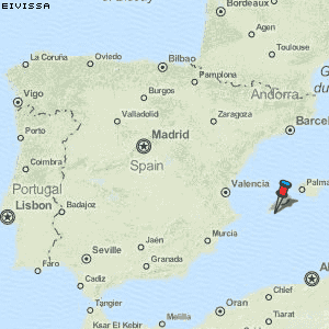 Eivissa Karte Spanien