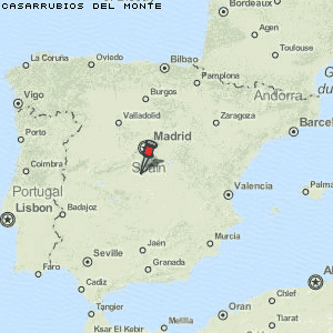 Casarrubios del Monte Karte Spanien