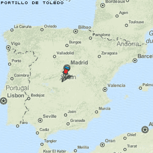 Portillo de Toledo Karte Spanien