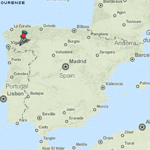 Ourense Karte Spanien