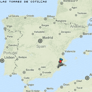 Las Torres de Cotillas Karte Spanien