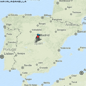 Navalagamella Karte Spanien
