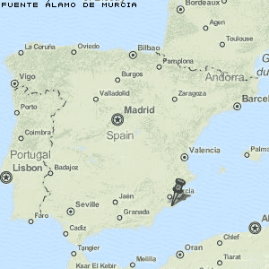 Fuente Álamo de Murcia Karte Spanien