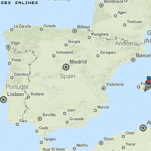 Ses Salines Karte Spanien