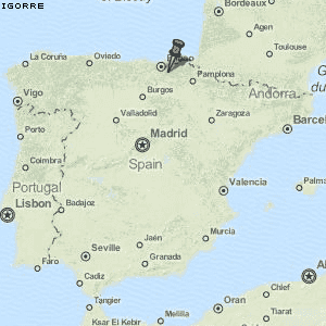 Igorre Karte Spanien