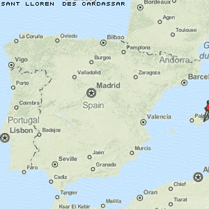 Sant Llorenç des Cardassar Karte Spanien
