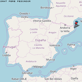 Sant Pere Pescador Karte Spanien